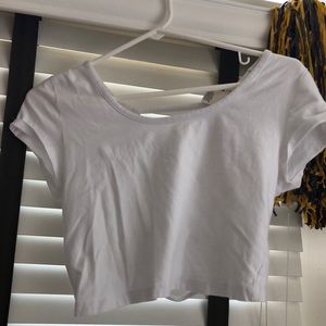 White crop top